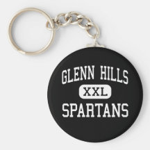 Glenn backar - Spartans - kick - Augusta Georgia Nyckel Ring