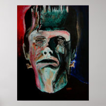 Glenn som är konstig som Frankensteins monster Print