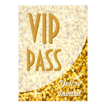 Glitz "guld" buktar "VIP passerar" inbjudan
