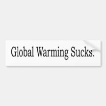 Global värme suger bildekal