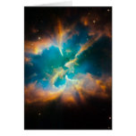 Glöda för planetarisk nebula för NGC 2818 Hälsnings Kort