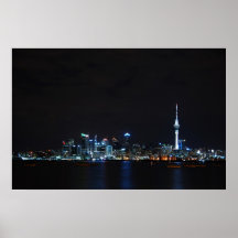 Glödande Auckland Affisch