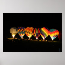 Glödande ballonger! affisch