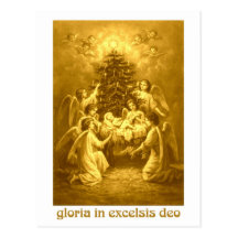 gloria in excelsis deo postkarte
