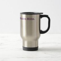 Gluten dödar travel mug kaffe koppar