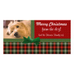 "God jul från hunden! ", Fotokort Mall