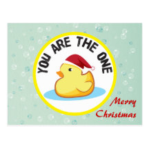 God jul gulnar den rubber duckievykortet
