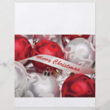 God jul i röd silvervit custom flyer