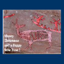 God jul och en gott nytt år vykort