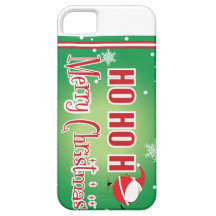God jul Santa den röda och gröna iphonen täcker iPhone 5 Case-Mate Fodraler