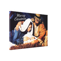 God jul slogg in kanfasNativitytrycket Sträckt Canvastryck