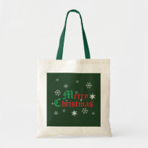 God jul - snöflingor tygkassar