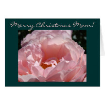 God julmamma! Rosa rosblommakort