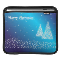God julträd och stjärnor iPad sleeve