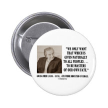 Golda Meir som är, styr av vårt egna ödecitationst Pins