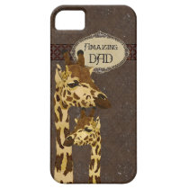 Golden Bronze Giraffes Amazing Dad  iPhone Case casemate fodral