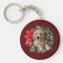 golden_pup_rnd_orn nyckelring