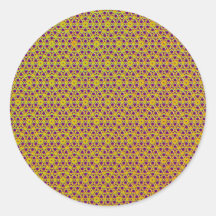 GoldPurple Rund Klistermärke