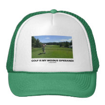 Golf är min Modus Operandi (golfaren på golfbana) Keps