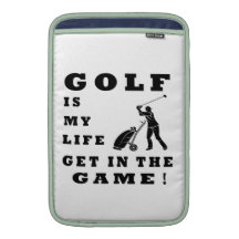 Golf är mitt liv sleeves för MacBook air