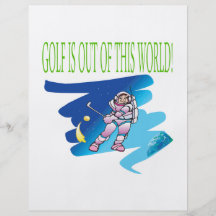 Golf är ut ur denna värld custom flyer