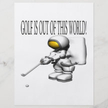 Golf är ut ur denna värld custom flyer