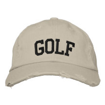 Golf broderad hatt