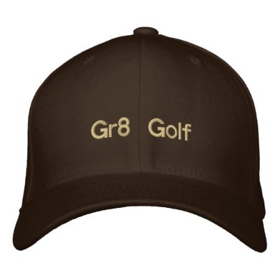 Golf broderat brunt lock Gr8 Kepa