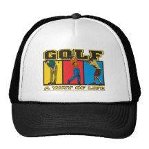 Golf en livsföring mesh kepsar
