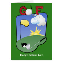 Golf Hälsningskort