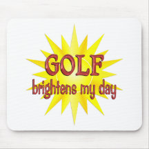 Golf ljusnar min dag musmattor