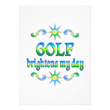 Golf ljusnar personliga inbjudningskort