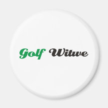 Golf Witwe Kühlschrankmagnet