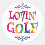 Golfälskare Runda Klistermärken