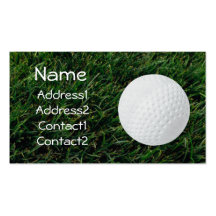 Golfbanagolfbollvisitkort