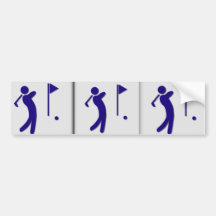 Golfbanahotellsymbol Bildekal
