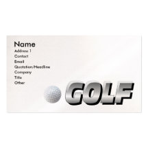 Golfbanavisitkort