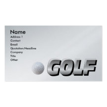 Golfbanavisitkort
