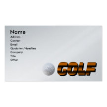 Golfbanavisitkort