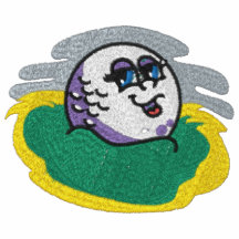 Golfboll broderad skjorta pikétröjor