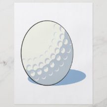 Golfboll Flygblad