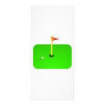 Golfboll- och Golfflagga Anpassningsbara Rackkort