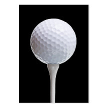 Golfboll & utslagsplats på svarten - skräddarsy ma visitkort