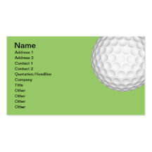 Golfboll Visitkort