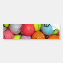Golfbollar och mer golfbollar bildekal
