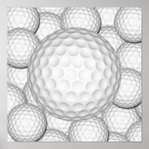 GolfbollCollage Affisch