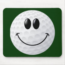 Golfbollsmiley face mus matta