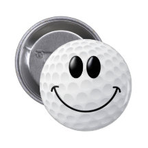Golfbollsmiley face nål