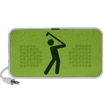 Golfer golf player mp3 lautsprecher