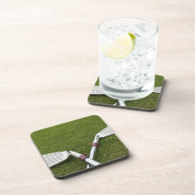 Golfklubbdesignen korkar kustfartyg glas underlägg